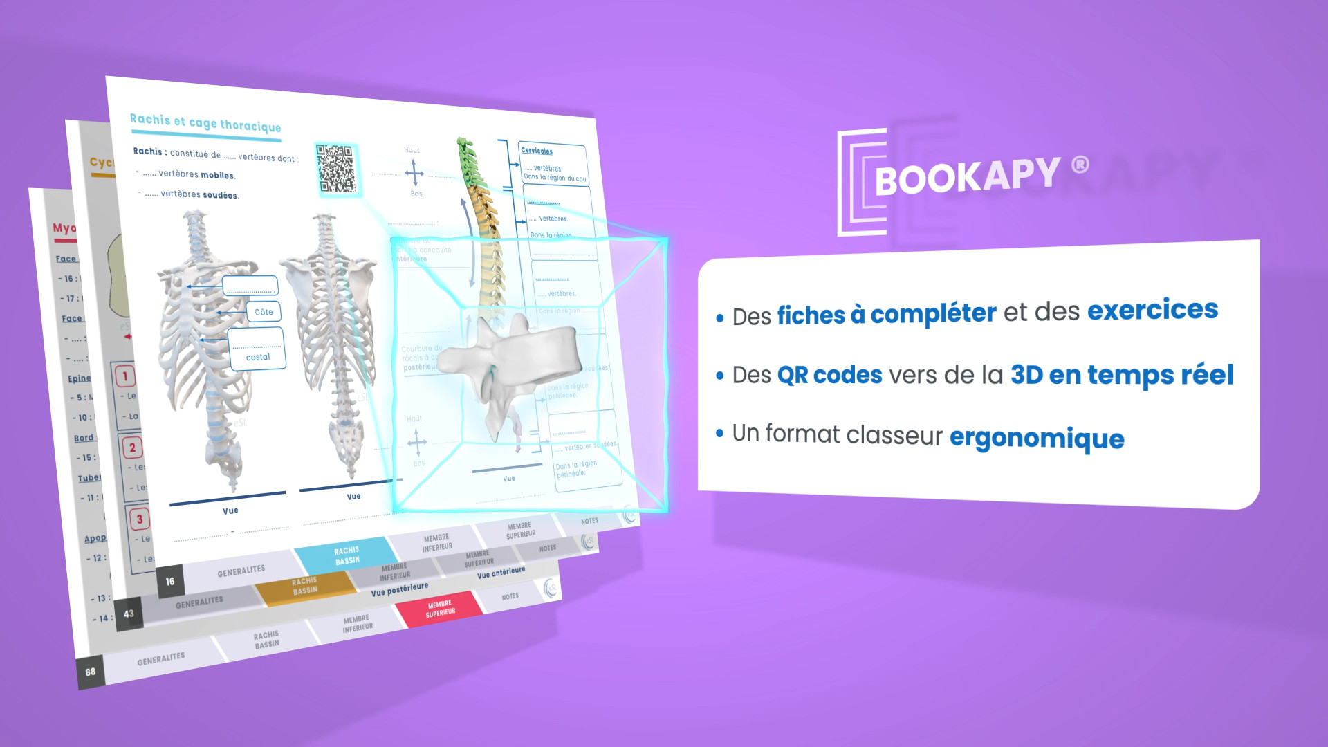 Pourquoi BOOKAPY® permet de réussir ses examens en anatomie (étudiants santé et sport) et de retenir durablement pour sa pratique métier ?